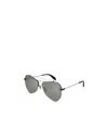 Alexander Mcqueen Black Logo Detail Sunglasses In Gray