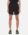 Alexander Mcqueen Black Logo Print Short In Black