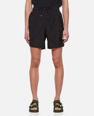 Alexander Mcqueen Black Logo Print Short