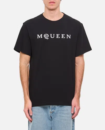 ALEXANDER MCQUEEN BLACK CREWNECK T-SHIRT