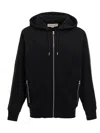 Alexander Mcqueen Logo Zipper Sweatshirt In Black