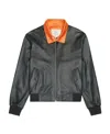 Alexander Mcqueen Black Long-sleeved Casual Jacket In Black