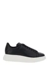 Alexander Mcqueen Men Black Low Top Sneakers With Chunky Sole In Leather Man In Black