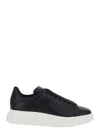 Alexander Mcqueen Men Black Low Top Sneakers With Chunky Sole In Leather Man In Black