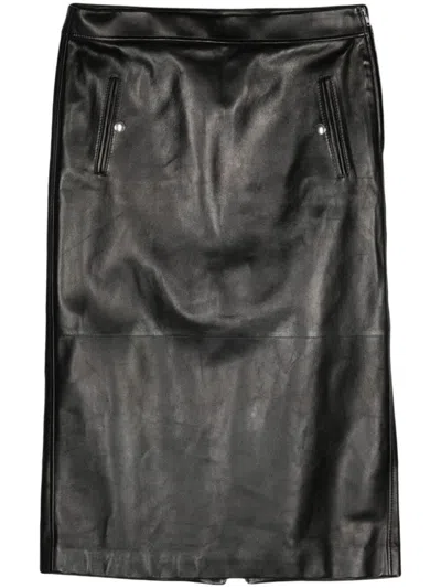 ALEXANDER MCQUEEN BLACK LOW WAIST SKIRT