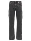 Alexander Mcqueen Alexander Mc Queen "metal Plate" Jeans In Black