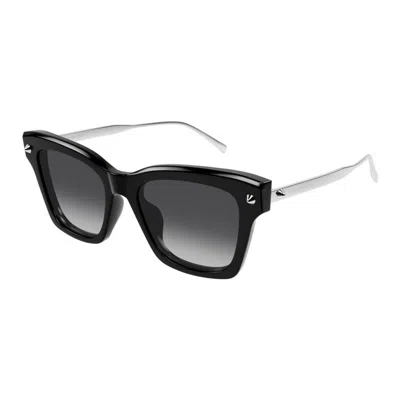 Alexander Mcqueen Black Metal Sunglasses