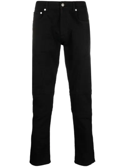 ALEXANDER MCQUEEN BLACK MID-RISE SKINNY JEANS