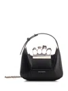 Alexander Mcqueen Mini Jewelled Handbag In Nero