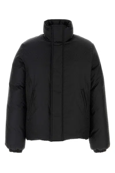 Alexander Mcqueen Black Mock Collar Jacket