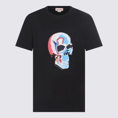 Alexander Mcqueen Black Multicolour Cotton T-shirt
