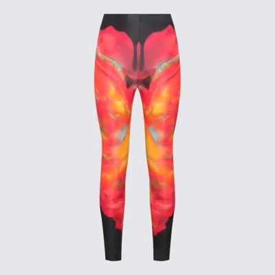 ALEXANDER MCQUEEN ALEXANDER MCQUEEN BLACK MULTICOLOUR LEGGINS