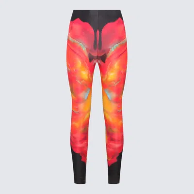 ALEXANDER MCQUEEN ALEXANDER MCQUEEN BLACK MULTICOLOUR LEGGINS
