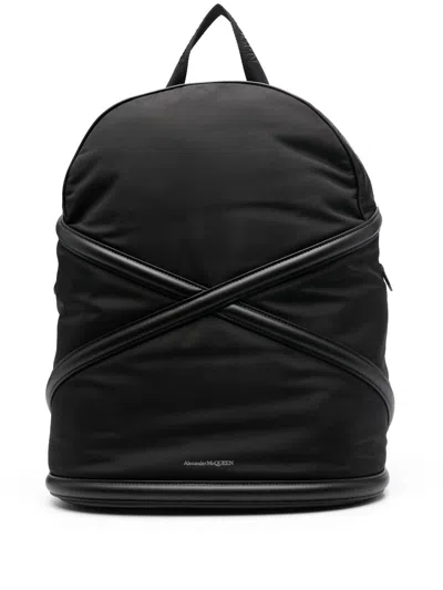 Alexander Mcqueen Harness Backpack In Black