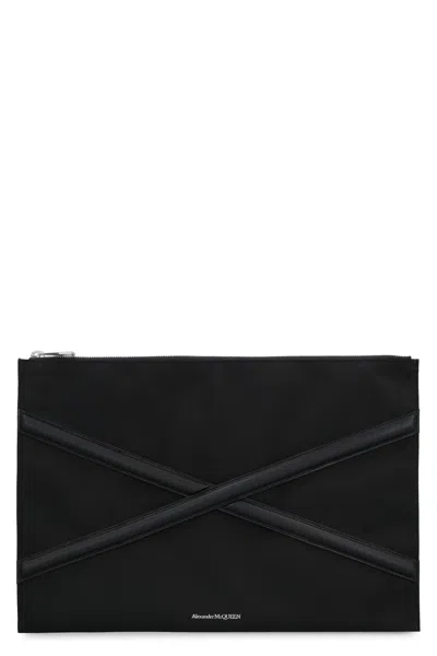 Alexander Mcqueen Black Nylon Pouch