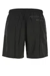 Alexander Mcqueen Black Nylon Swimming Shorts In 1060