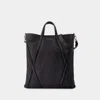 Alexander Mcqueen Black Nylon The Harness Shopping Bag