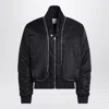 Alexander Mcqueen Alexander Mc Queen Black Nylon Zip Bomber In Black