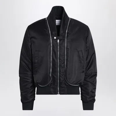 Alexander Mcqueen Alexander Mc Queen Black Nylon Zip Bomber