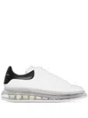 Alexander Mcqueen Signature Oversized Leather Sneakers In Black