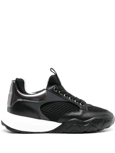 Alexander Mcqueen Black Panelled Chunky Sneakers