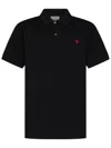Alexander Mcqueen Inverted Skull Polo Shirt In Black