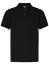Alexander Mcqueen Organic Cotton Piquet Polo Shirt In Black