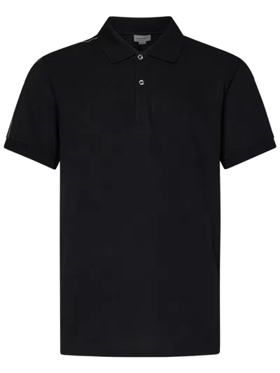 ALEXANDER MCQUEEN ALEXANDER MCQUEEN BLACK POLO SHIRT