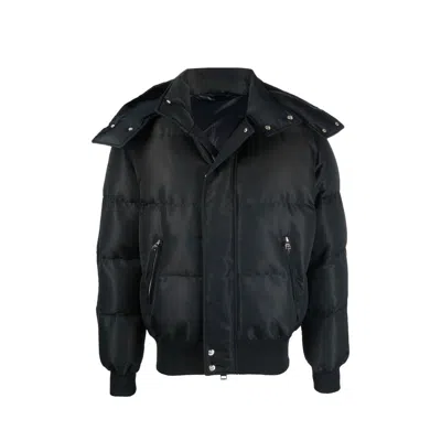 Alexander Mcqueen Quilted Polyamide Down Jacket In Black