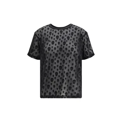 Alexander Mcqueen Black Polyamide T-shirt
