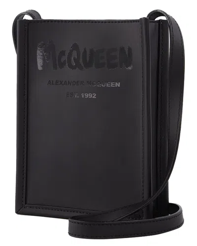 Alexander Mcqueen Black Polyester Liberty Mini Crossbody