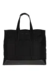 Alexander Mcqueen Black Fabric Shopping Bag In 1000