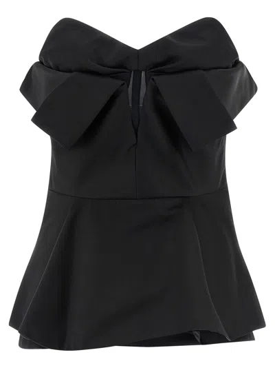 Alexander Mcqueen Black Polyester Tank Women's Tops