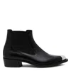Alexander Mcqueen Boots In Silver Tone/black