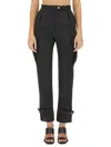 Alexander Mcqueen Wool-cotton Blend Cargo Pants In Black