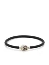 Alexander Mcqueen Alexander Mc Queen Skull Rubber Bracelet In Black