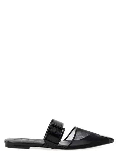 Alexander Mcqueen Black Sandals For Women | Ss23 Collection