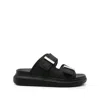 Alexander Mcqueen Oversized Hybrid Sandals For Women In Black