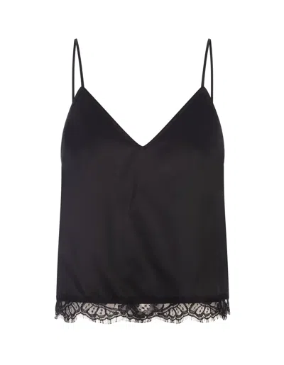 Alexander Mcqueen Top With Thin Straps In Black