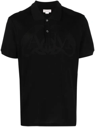 Alexander Mcqueen Black Seal Polo Shirt