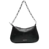 Alexander Mcqueen T-bar Leather Mini Bag In Black