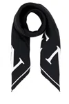 Alexander Mcqueen Luxurious Rectangular Silk Scarf Accessory In Black