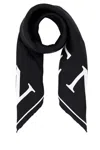 Alexander Mcqueen Luxurious Rectangular Silk Scarf Accessory In Black