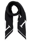 Alexander Mcqueen Luxurious Rectangular Silk Scarf Accessory In Black