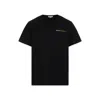 ALEXANDER MCQUEEN BLACK SILVER GOLD COTTON T-SHIRT