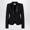 Alexander Mcqueen Alexander Mc Queen Black Single Breasted Jacket In Wool