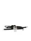 Alexander Mcqueen Skull Braided Leather Cord Bracelet Accessories