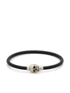 Alexander Mcqueen Alexander Mc Queen Skull Rubber Bracelet In Black
