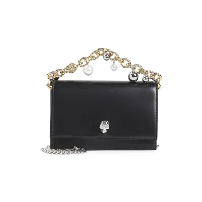 Alexander Mcqueen Black Skull Mini Crossbody Bag
