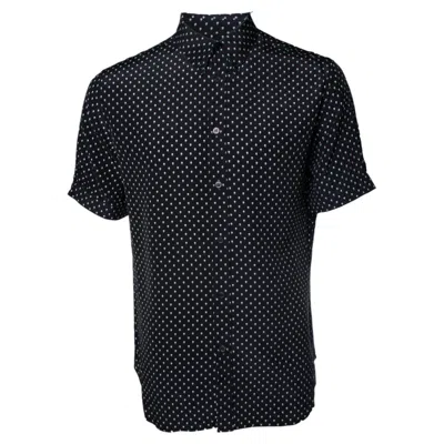 Pre-owned Alexander Mcqueen , Black Skull Printed Silk Shirt